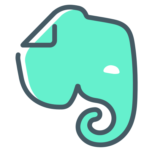 Logo Evernote Elephant Icon Free Png Icon Download (gray, white, black, mint)