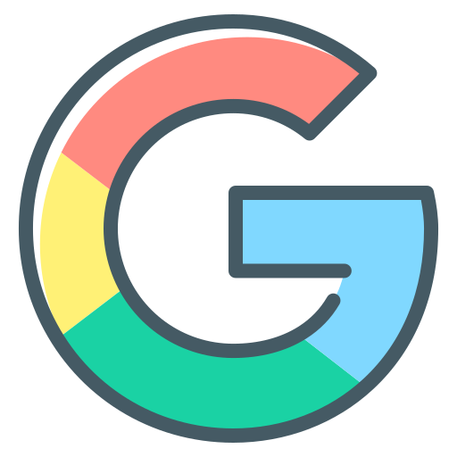 Logo Google Icon Free Transparent Png Icon Download (salmon, mint, black, pink, teal)