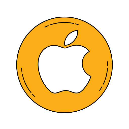 Logo Orange Apple Icon Free Transparent Png Icon Download (orange, black, white)