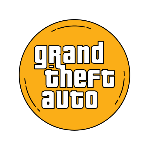 Logo Orange Gta Grandtheftauto Icon Free Transparent Png Icon Download (orange, black, white)