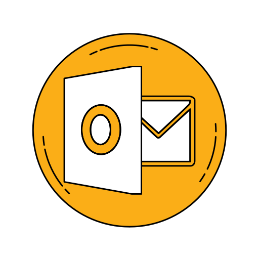 Logo Orange Outlook Icon Free Transparent Png Icon Download (orange, black, white)