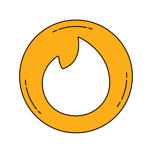 Logo Orange Tinder Icon Free Transparent Png Icon Download (orange, black, white)