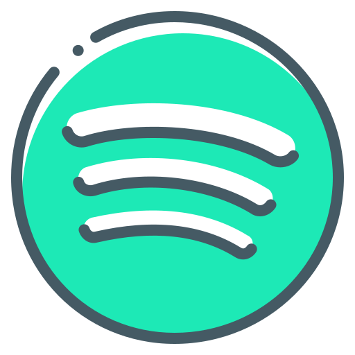 Logo Spotify Icon Free Png Icon Download (gray, greenish blue, black, white)