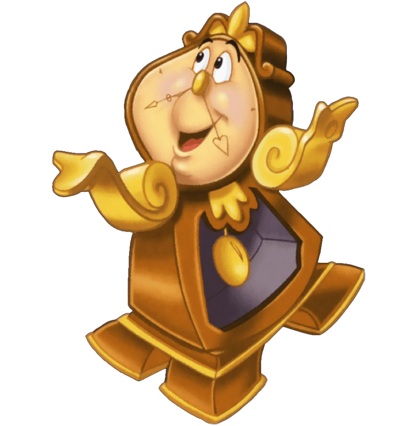 Cogsworth Beauty And The Beast Png (chocolate, indigo, gray, white, maroon)