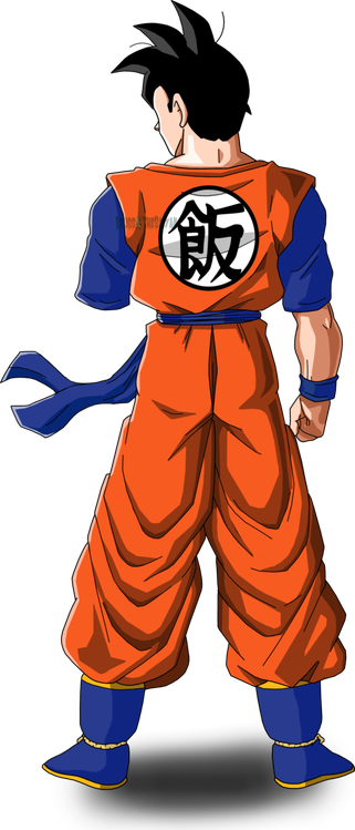 Gohan Goku Transparent Png (black, chocolate)