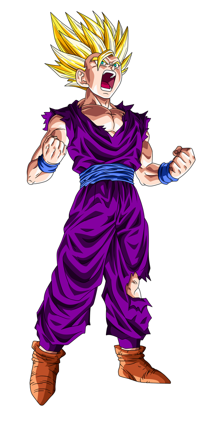 Gohan Png File (indigo, black, purple)