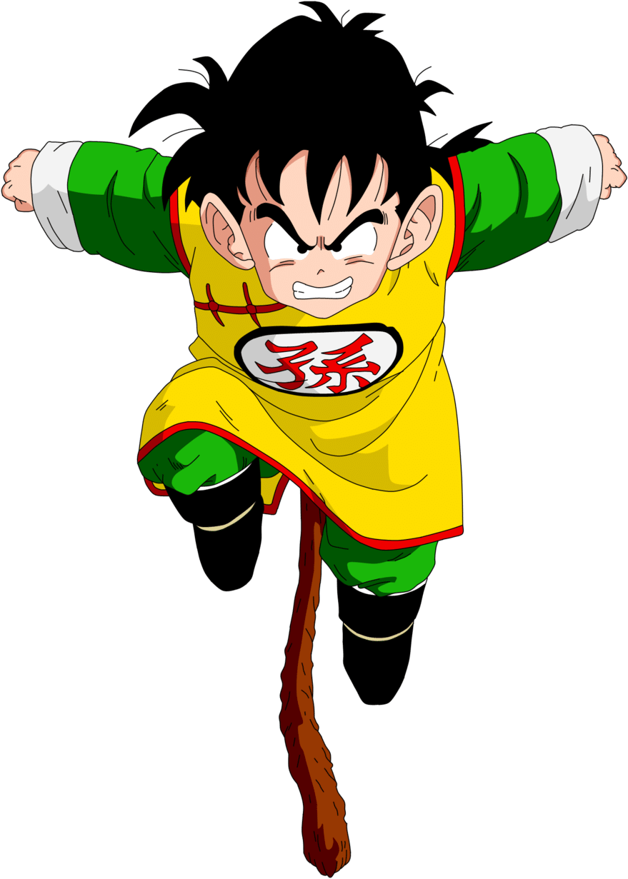 Gohan Png Photos (black, gold, white, green)