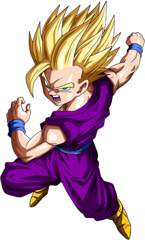 Gohan Png Transparent Image (indigo, black, purple, pink)