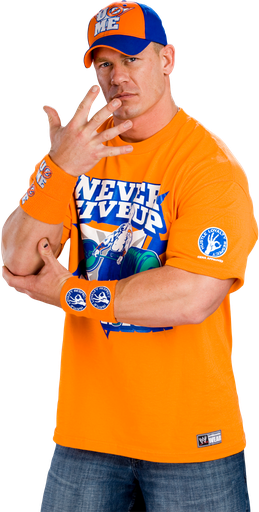 John Cena Png Isolated Image (orange, black)