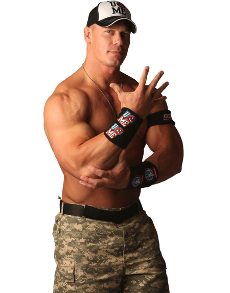 John Cena Png Isolated Photo (black, salmon)