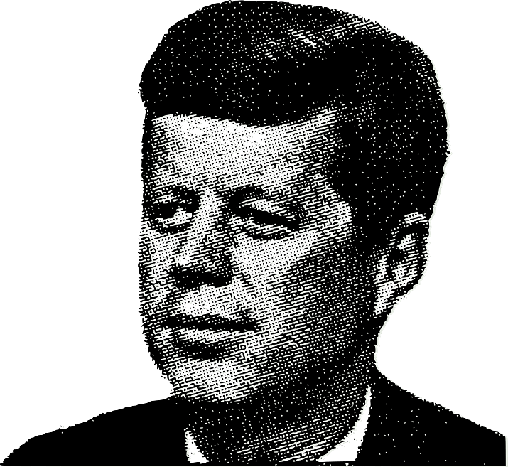 John F. Kennedy Png Hd (gray, black)