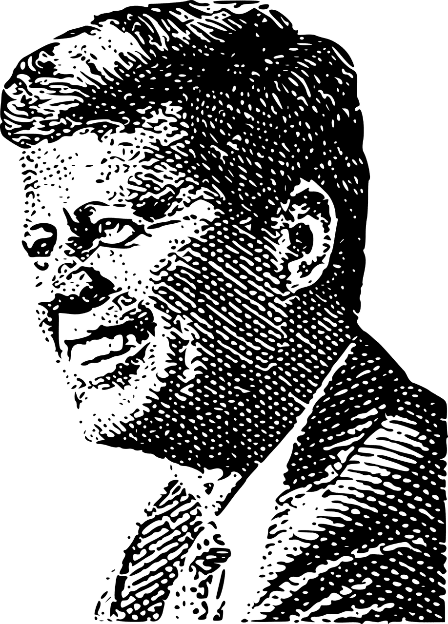 John F. Kennedy Png Photos (gray, black)