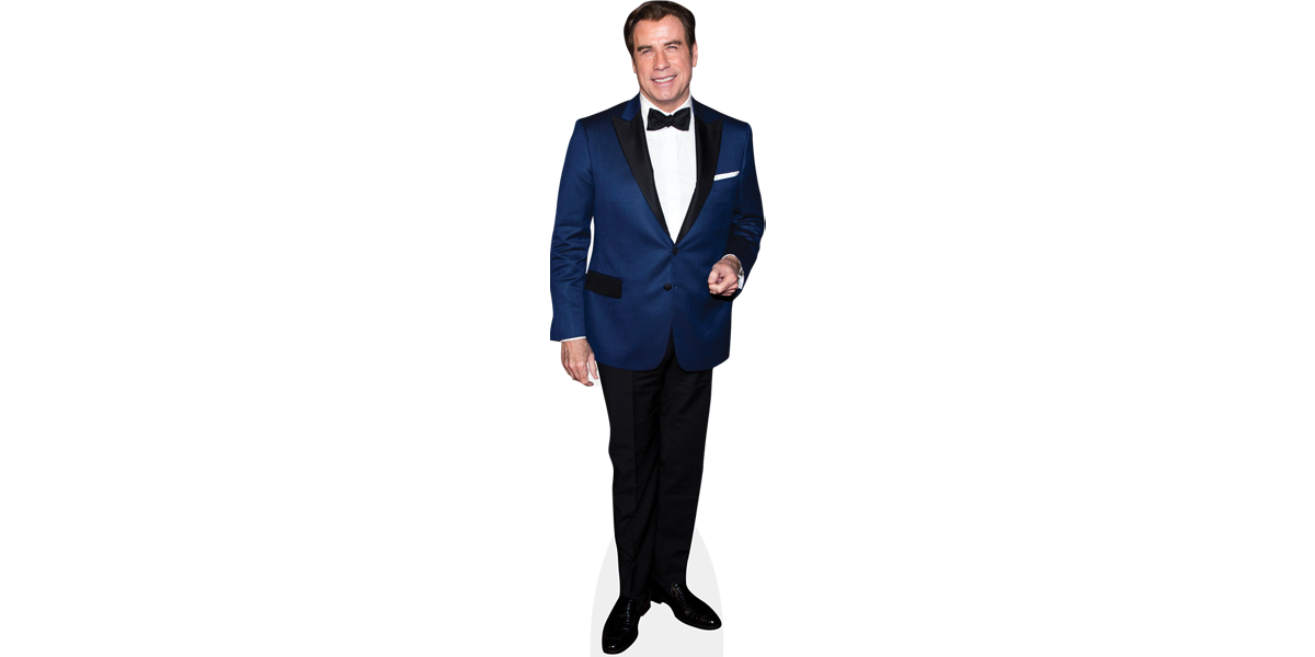 John Travolta Png File (white, silver, black)