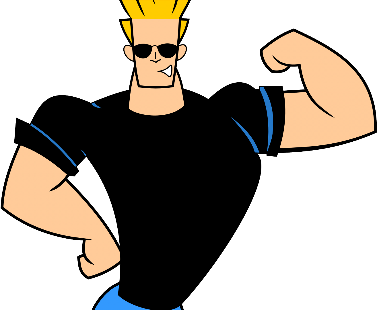 Johnny Bravo Png Isolated Pic (pink, black)