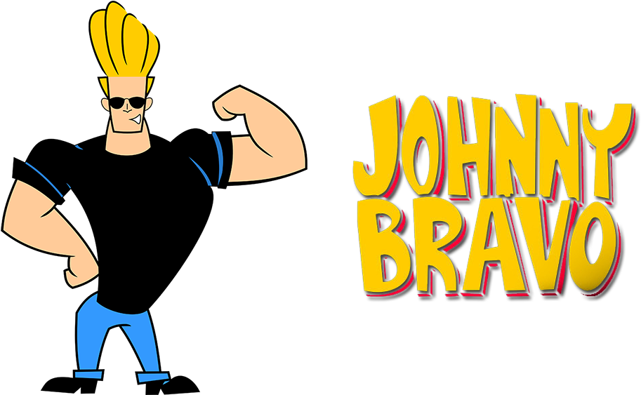 Johnny Bravo Png Transparent (pink, black, gold)