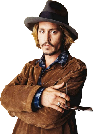 Johnny Depp Download Png Image (olive, black)