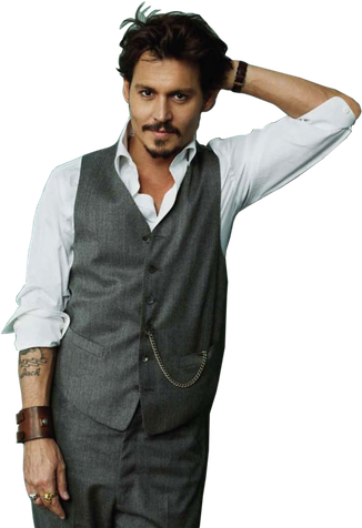 Johnny Depp Png Free Download (gray, lavender, black)