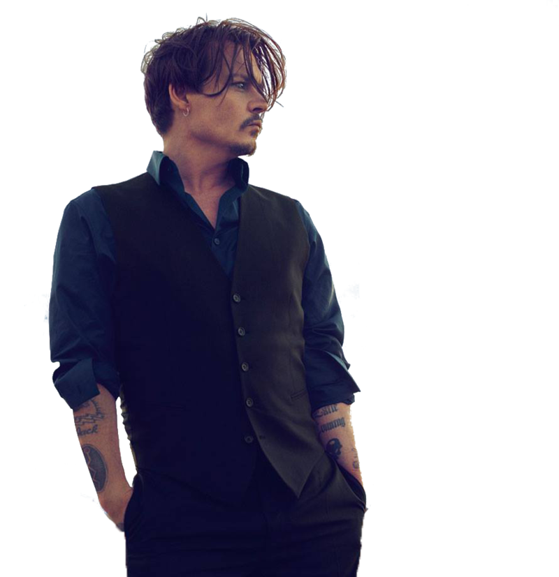 Johnny Depp Png Isolated Photos (black)