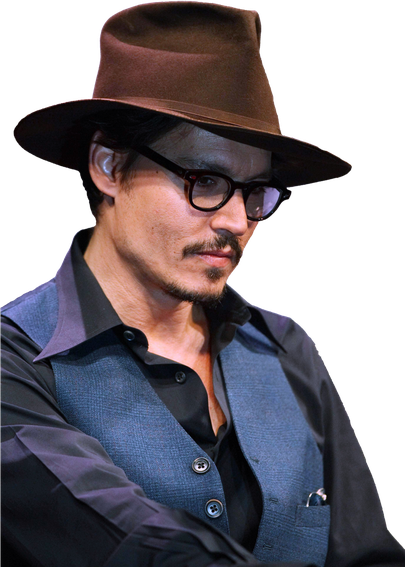 Johnny Depp Png Isolated Pic (black)