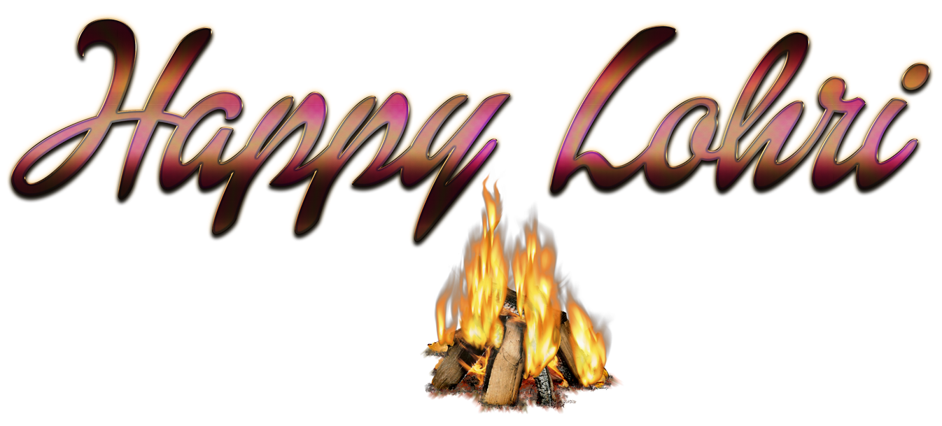 Lohri Png Clipart (black)