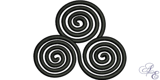 Coil Celtic Triple Spiral Png Clipart (black, gray)