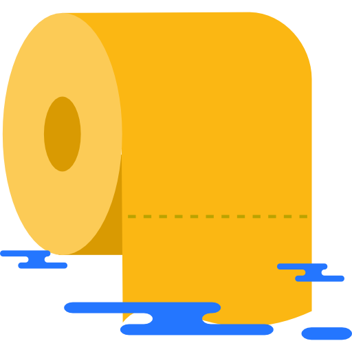 Toilet Paper Icon  Free Transparent Png Icon Download (olive, blue, salmon, black, orange)