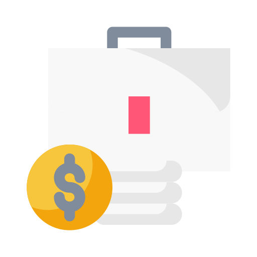 Coin Money Transaction Economy Dollar Business Finance Bag Briefcase Icon Free Nobackground Png Icon Download (white, black, lavender, orange, gold)