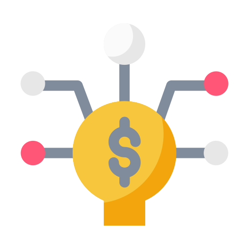 Coin Money Transaction Economy Dollar Business Finance Idea Mind Icon Free Png Icon Download (black, gray, lavender, orange, gold)