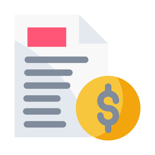 Coin Money Transaction Economy Dollar Business Finance Paper File Icon Free Png Icon Download (white, black, lavender, orange, gold)