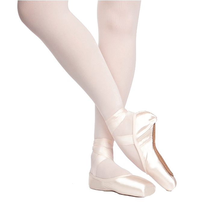 Pointe Shoes No Background (beige, black)