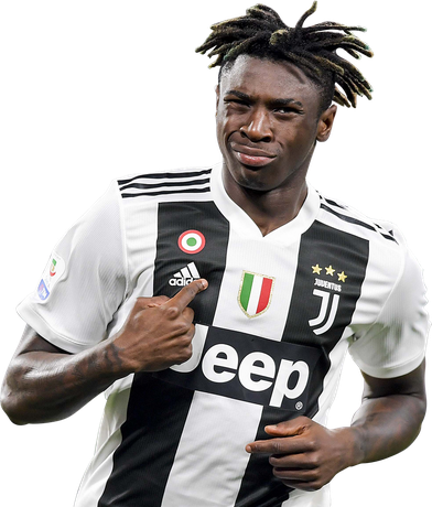 Moise Kean Png (white, lavender, black)