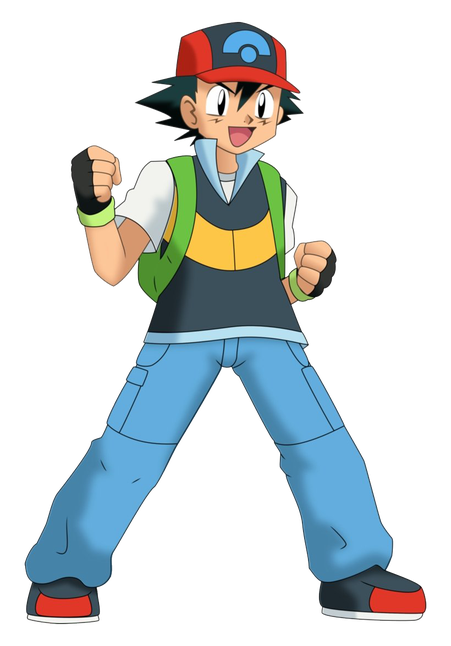 Pokemon Ash Ketchum Png Image (gold, gray, teal, black, silver)