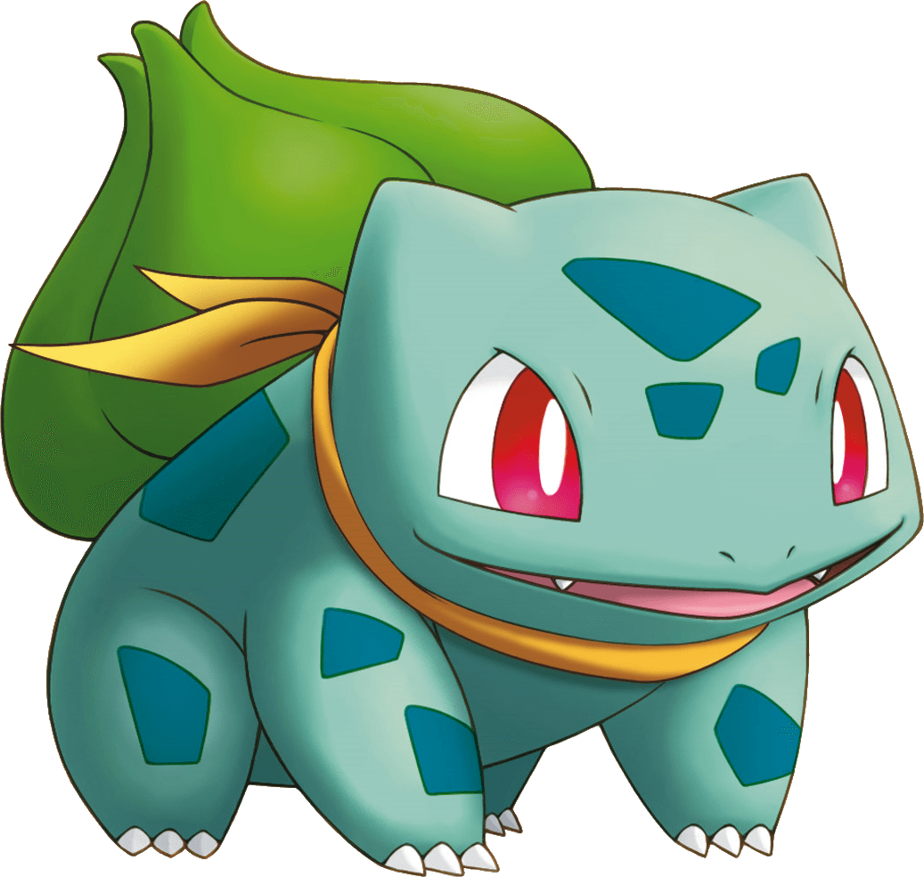 Pokemon Bulbasaur Png Transparent Image (black, silver, teal, white)