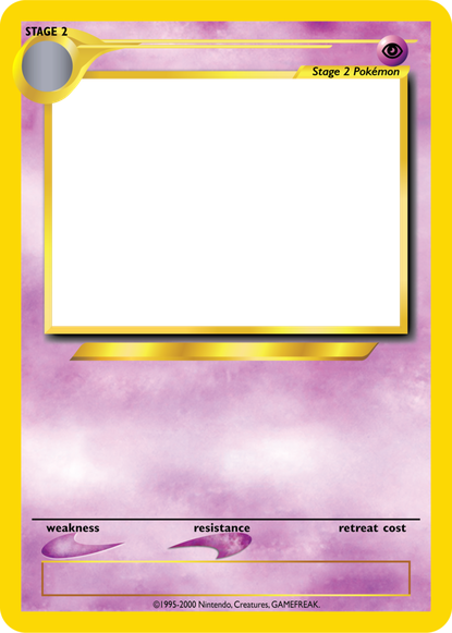 Pokemon Card Png File (gold, black)