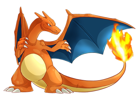 Pokemon Charizard Download Png Image (black, chocolate, navy, salmon)