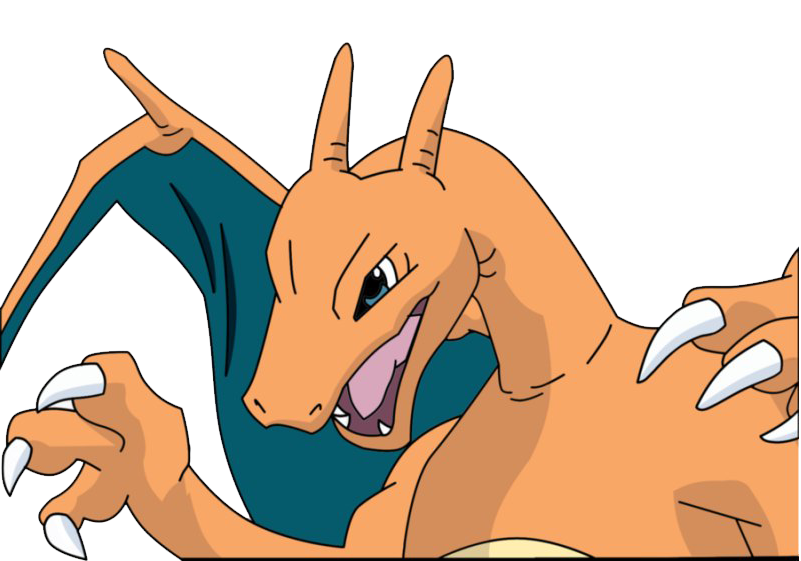 Pokemon Charizard Png Photo (white, teal, salmon)