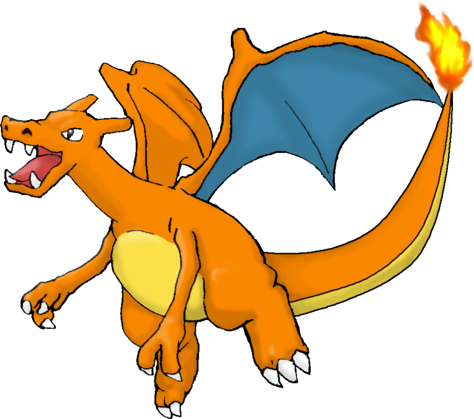 Pokemon Charizard Transparent Png (gold, chocolate, teal, orange, black)