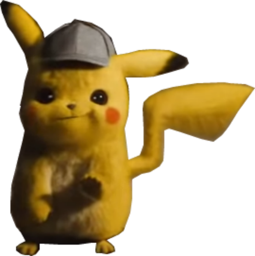 Pokemon Detective Pikachu Movie Png Picture (black, chocolate)