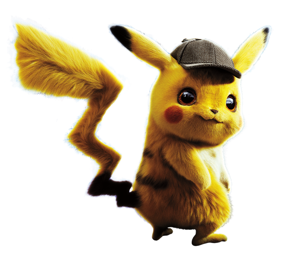 Pokemon Detective Pikachu Movie Png Transparent (black)