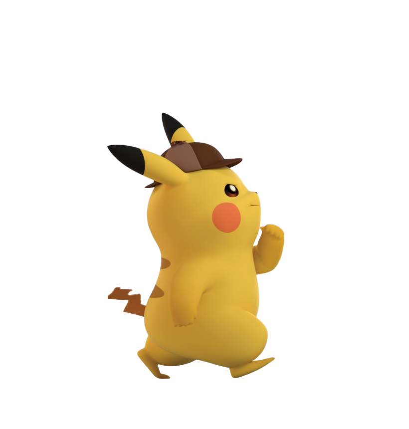 Pokemon Detective Pikachu Png Image (chocolate, orange, white)