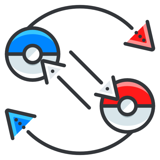 Pokemon Exchange Icon Free Nobackground Png Icon Download (greenish blue, white, indigo, black, lavender)