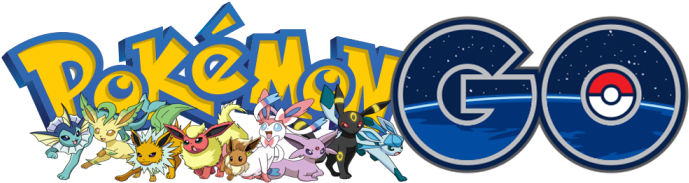 Pokemon Go Logo Png Image (gold, black, navy, teal)