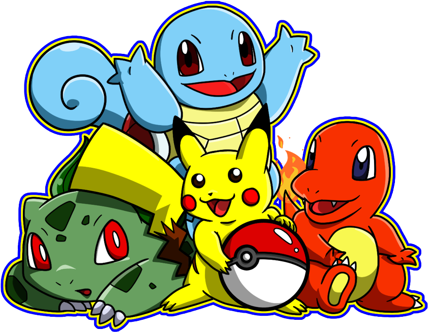 Pokemon Png Isolated Image (yellow, red, silver, black, gray)