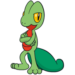 Pokemon Treecko Png Clipart (black, teal, gray)