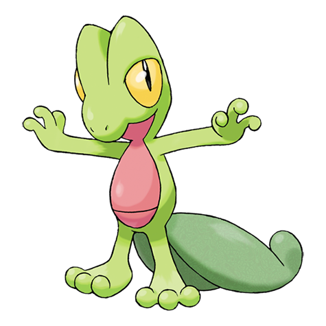 Pokemon Treecko Png Image Hd (gray, white, black, silver, salmon)