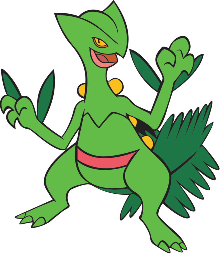 Pokemon Treecko Png Image (black, teal, gray)