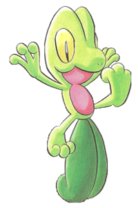 Pokemon Treecko Png Photo (mint, black)