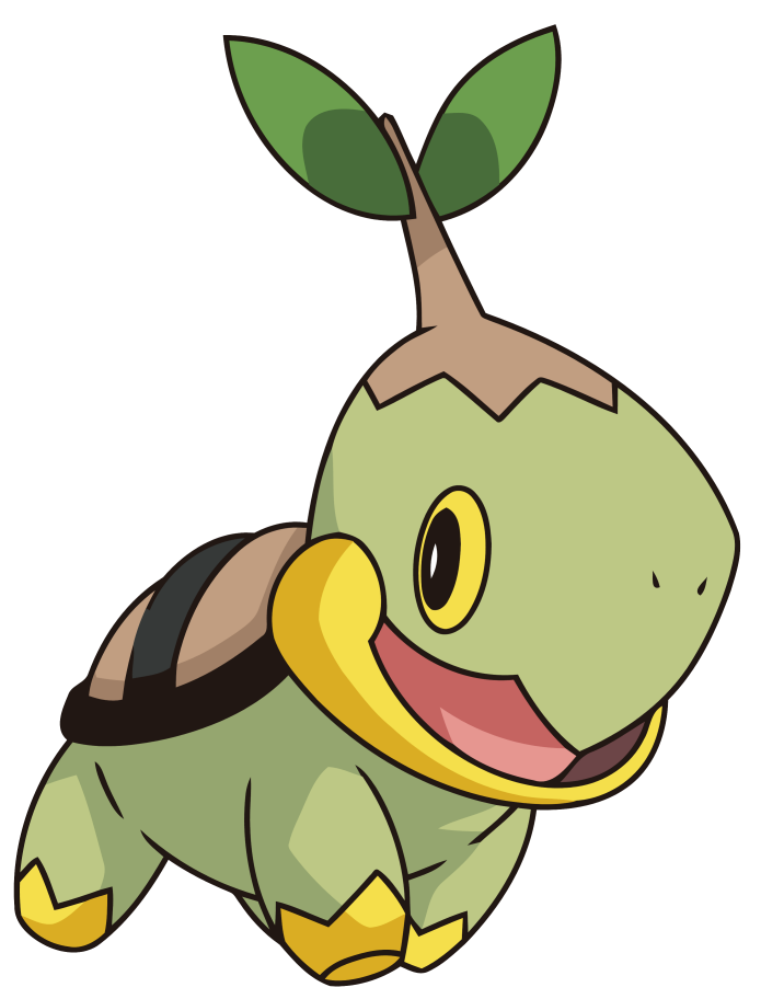 Pokemon Turtwig Png Clipart (olive, gray, black, silver, salmon)