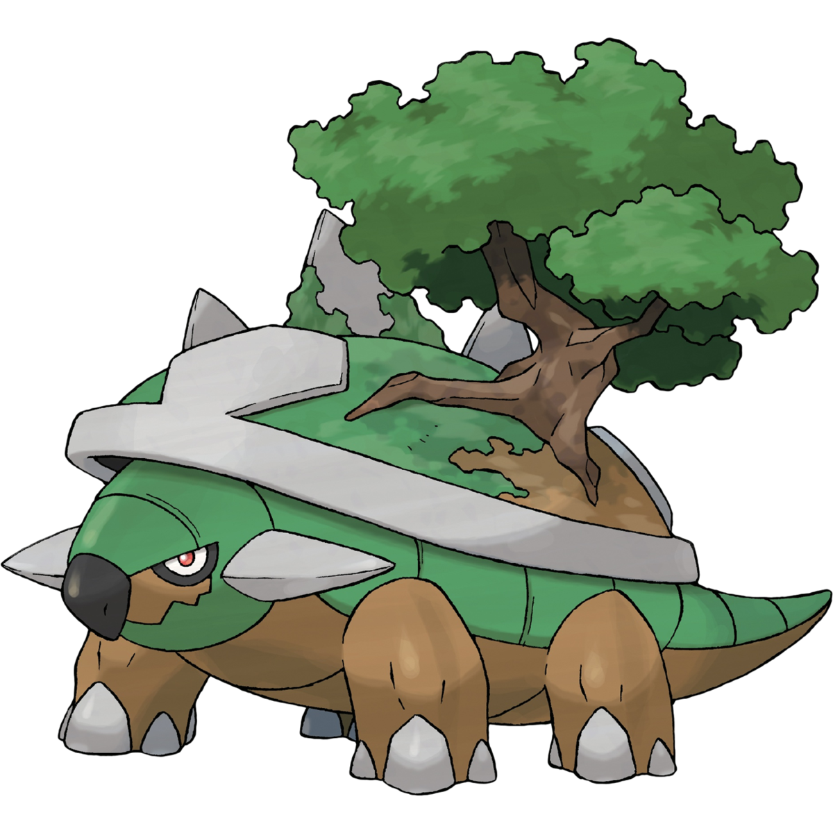 Pokemon Turtwig Png Image (black, olive, gray)