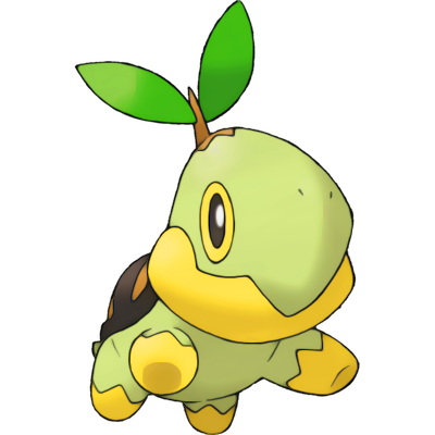 Pokemon Turtwig Transparent (mint, black, white, silver)